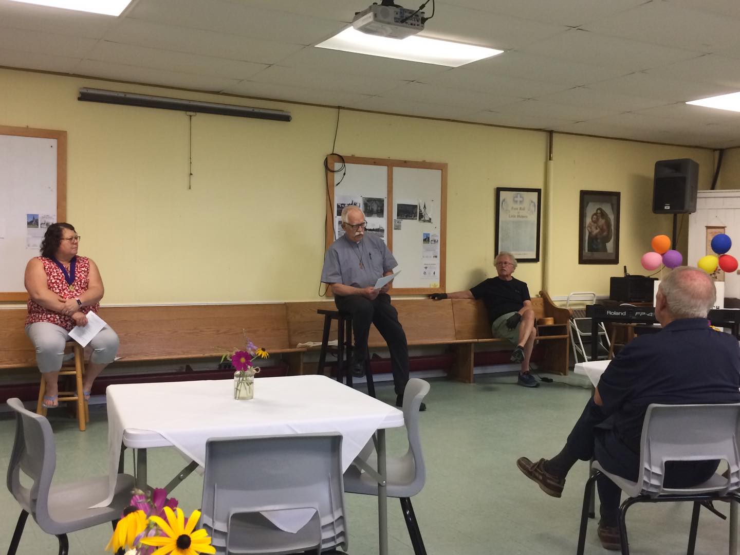 St. Luke's congregation enjoyed our second cafe church on Sunday, August 27th. A special thanks to everyone who made these services possible, especially Rev. Jerry Cavanaugh who led us in Morning Prayer.